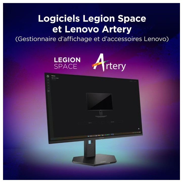 Ecran PC Gamer LENOVO Legion 27Q-10 - 26,5 - QHD - 240Hz - Dalle QD-OLED - 0,03ms - Pied réglable en hauteur Ecran PC Gamer LENOVO Legion 27Q-10 - 26,5 - QHD - 240Hz - Dalle QD-OLED - 0,03ms - Pied réglable en hauteur