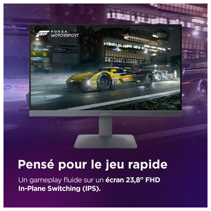 Ecran PC Gamer LENOVO LOQ 24-10 - 23,8 - FHD - 200Hz - Dalle IPS - 0,5ms - AMD FreeSync Premium Ecran PC Gamer LENOVO LOQ 24-10 - 23,8 - FHD - 200Hz - Dalle IPS - 0,5ms - AMD FreeSync Premium