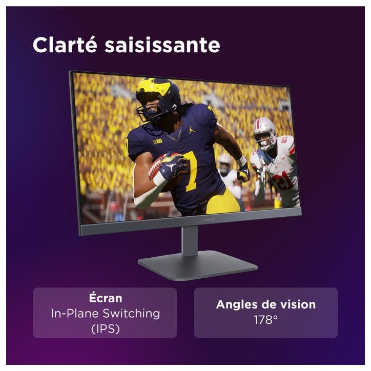 Ecran PC Gamer LENOVO LOQ 24-10 - 23,8 - FHD - 200Hz - Dalle IPS - 0,5ms - AMD FreeSync Premium Ecran PC Gamer LENOVO LOQ 24-10 - 23,8 - FHD - 200Hz - Dalle IPS - 0,5ms - AMD FreeSync Premium