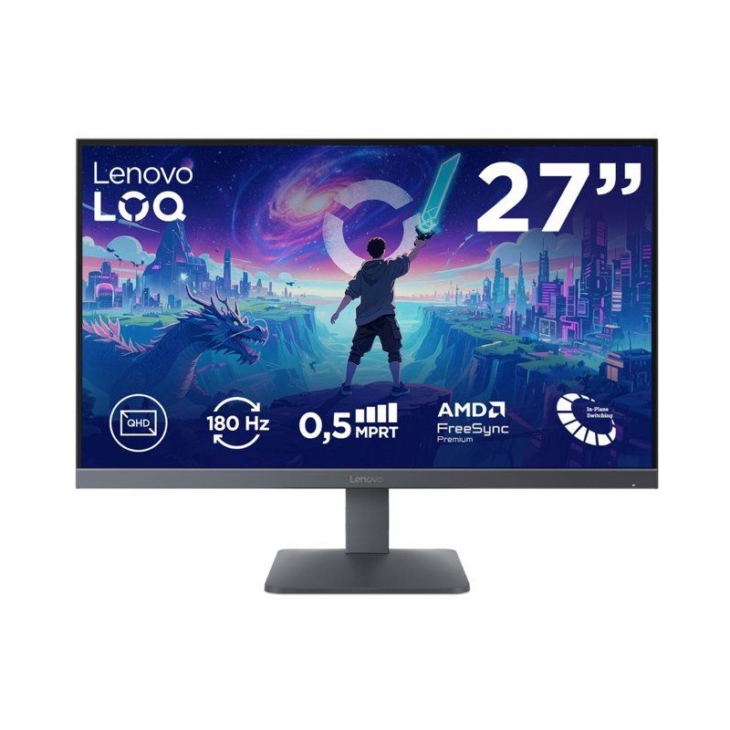 Ecran PC Gamer LENOVO LOQ 27Q-10 - 27 - FHD - 200Hz - Dalle IPS - 0,5m