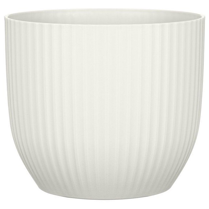 Pot de fleurs rond - DEROMA - 231 - 7 L - Ø 24 cm - Blanc Pot de fleurs rond - DEROMA - 231 - 7 L - Ø 24 cm - Blanc