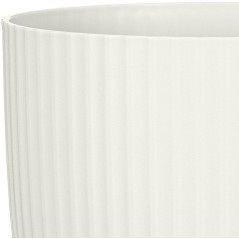 Pot de fleurs rond - DEROMA - 231 - 7 L - Ø 24 cm - Blanc