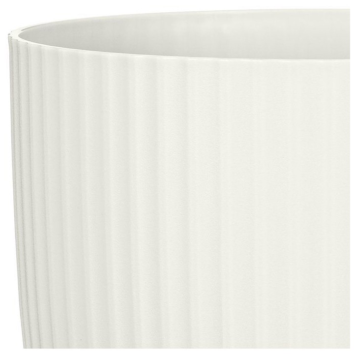 Pot de fleurs rond - DEROMA - 231 - 7 L - Ø 24 cm - Blanc Pot de fleurs rond - DEROMA - 231 - 7 L - Ø 24 cm - Blanc