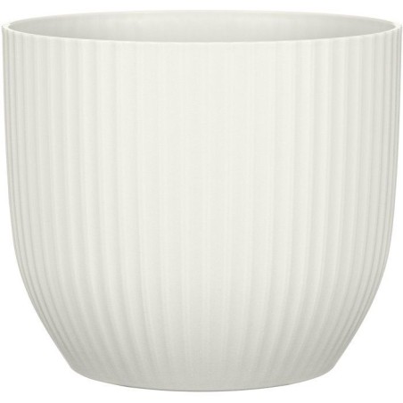 Pot de fleurs rond - DEROMA - 231 - 10 L - Ø 27 cm - Blanc