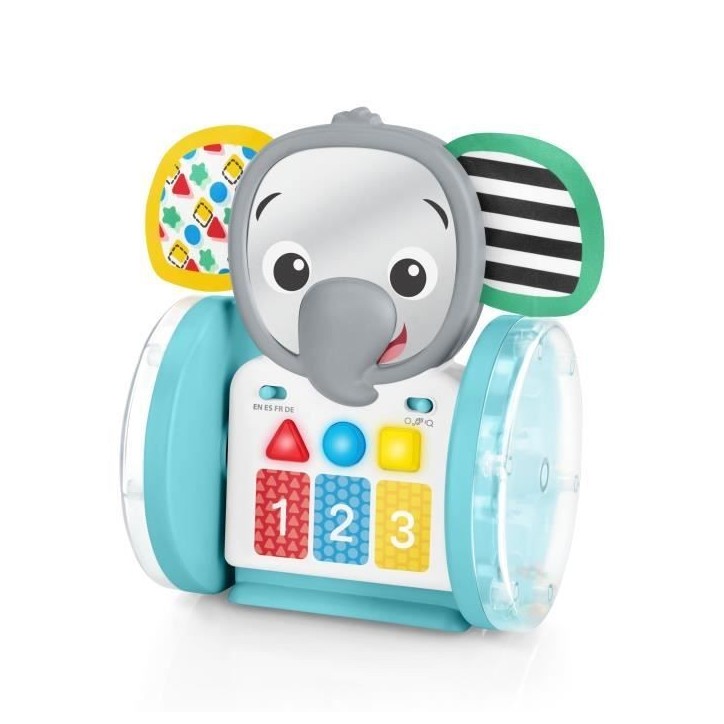 BABY EINSTEIN EARL l'éléphant Jouet d'éveil a roulettes interactif multilingue, Cadeau Noel bébé, développement de la motr BABY EINSTEIN EARL l'éléphant Jouet d'éveil a roulettes interactif multilingue, Cadeau Noel bébé, développement de la motr
