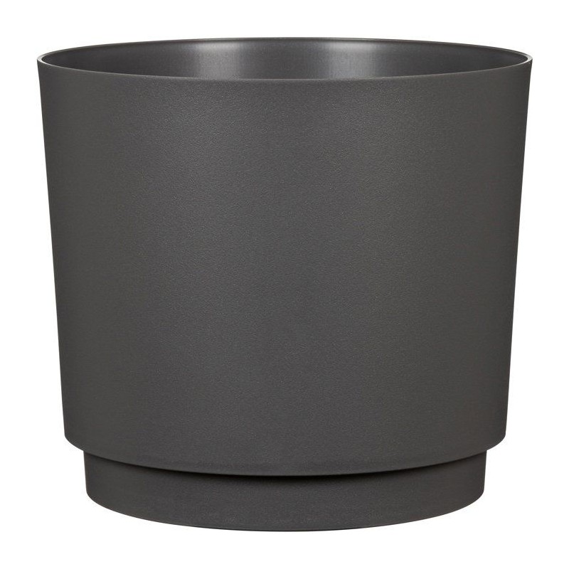 Cache-pot rond - GARDEN ID - Plano - Ø 25 - 7 L - H 22 cm - Anthracit