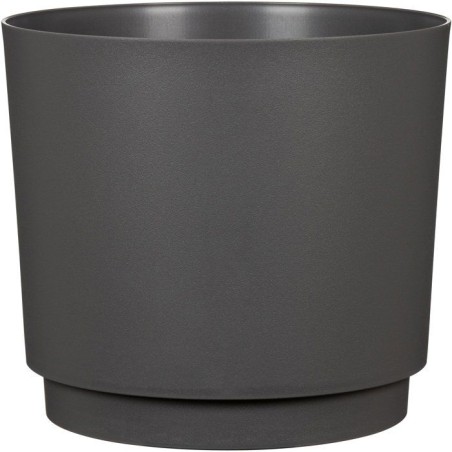 Cache-pot rond - GARDEN ID - Plano - Ø 25 - 7 L - H 22 cm - Anthracit