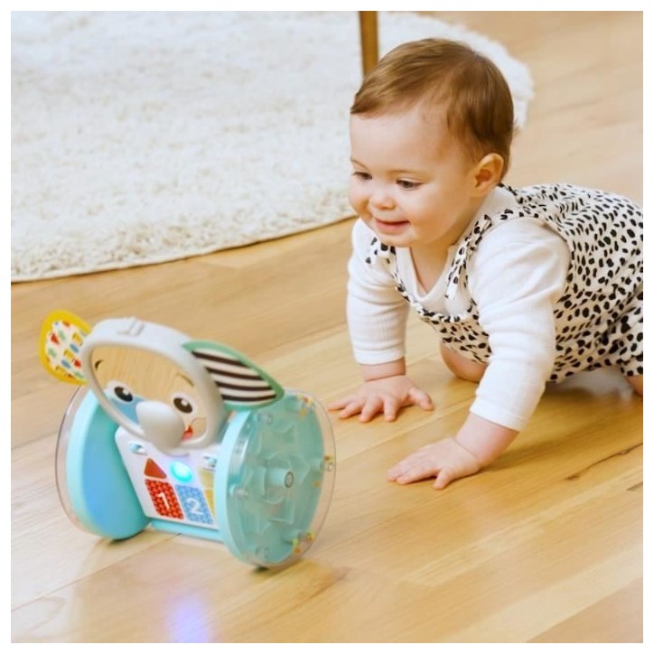 BABY EINSTEIN EARL l'éléphant Jouet d'éveil a roulettes interactif multilingue, Cadeau Noel bébé, développement de la motr BABY EINSTEIN EARL l'éléphant Jouet d'éveil a roulettes interactif multilingue, Cadeau Noel bébé, développement de la motr