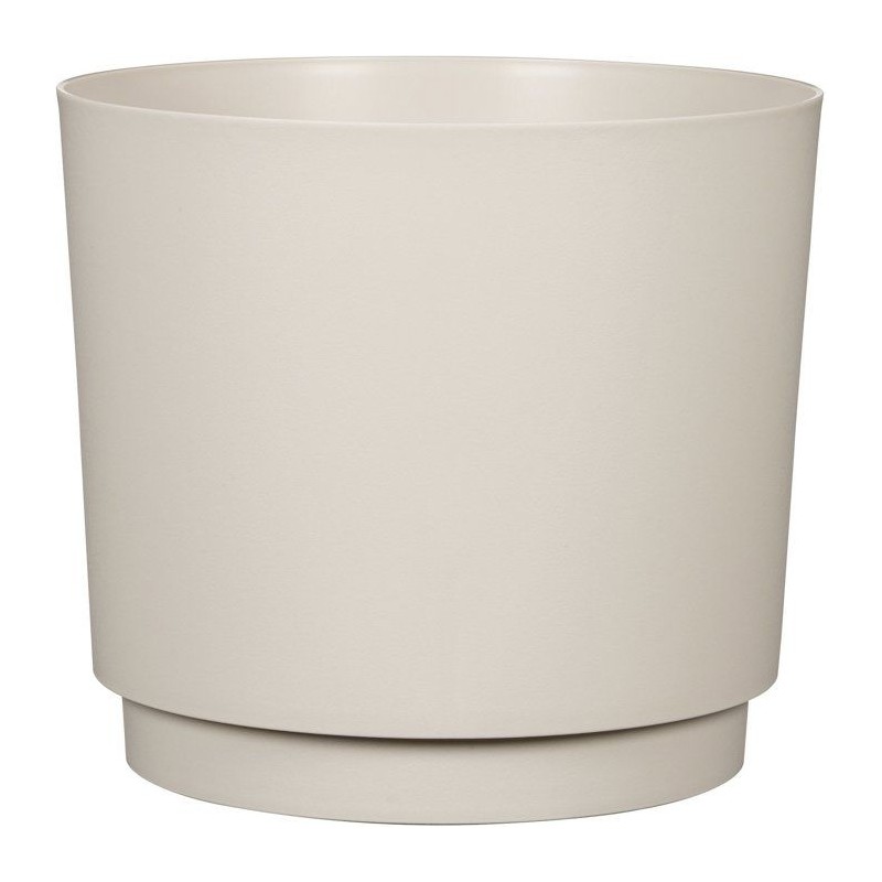 Pot de fleurs rond - DEROMA - 236 - 13 L - Ø 29 cm - Beige