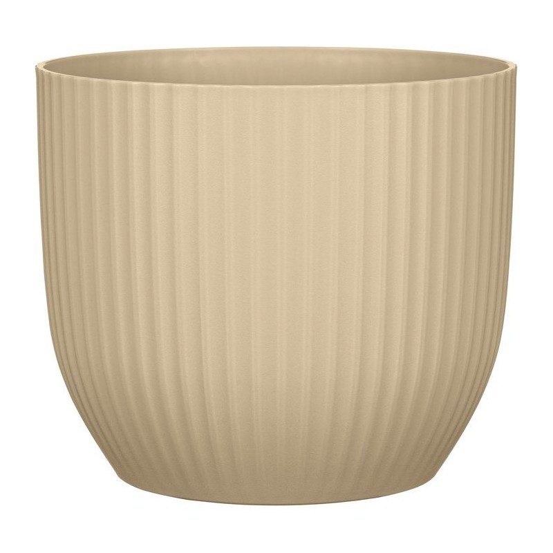 Pot de fleurs rond - DEROMA - 231 - 7 L - Ø 24 cm - Marron