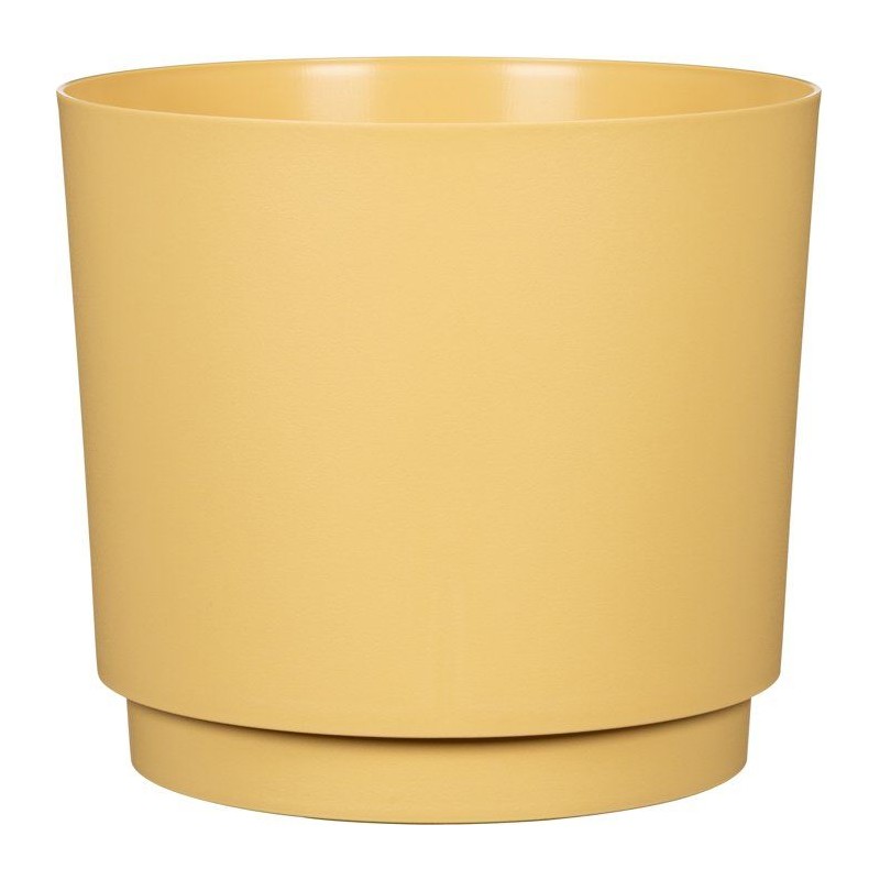Cache-pot rond - GARDEN ID - Plano - Ø 25 - 7 L - H 22 cm - Jaune