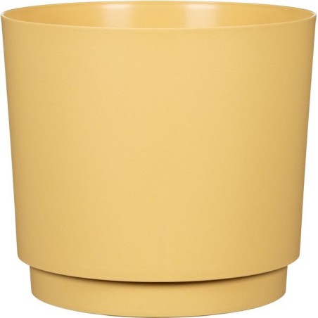 Cache-pot rond - GARDEN ID - Plano - Ø 25 - 7 L - H 22 cm - Jaune