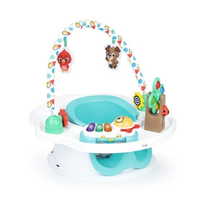 BABY EINSTEIN Siege bébé 3 en 1, Siege d'activités - Réhausseur de table avec arche de jeu avec jouets interactifs BABY EINSTEIN Siege bébé 3 en 1, Siege d'activités - Réhausseur de table avec arche de jeu avec jouets interactifs