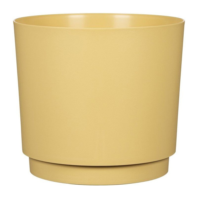 Pot de fleurs rond - DEROMA - 236 - 13 L - Ø 29 cm - Jaune
