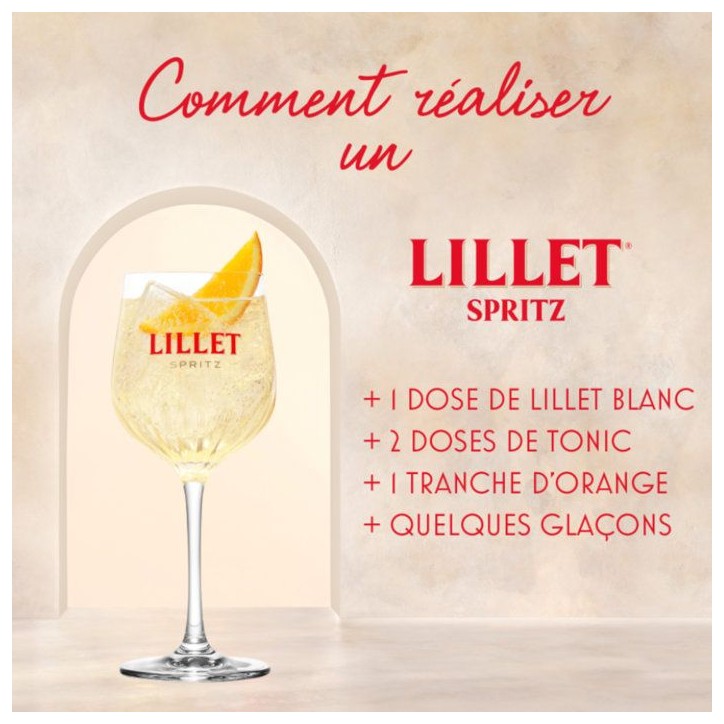 Lillet - Apéritif a base de vin blanc - 17,0 % Vol. - 75cl