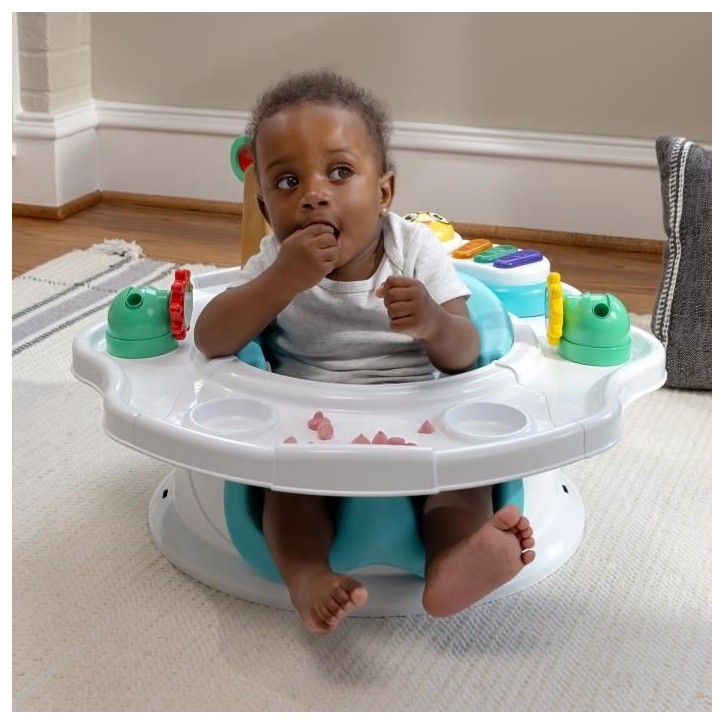 BABY EINSTEIN Siege bébé 3 en 1, Siege d'activités - Réhausseur de table avec arche de jeu avec jouets interactifs BABY EINSTEIN Siege bébé 3 en 1, Siege d'activités - Réhausseur de table avec arche de jeu avec jouets interactifs