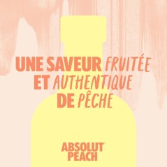 Absolut - Peche - Vodka aromatisée - 38,0 % Vol. - 70cl