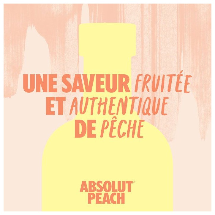Absolut - Peche - Vodka aromatisée - 38,0 % Vol. - 70cl