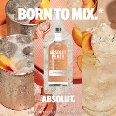 Absolut - Peche - Vodka aromatisée - 38,0 % Vol. - 70cl