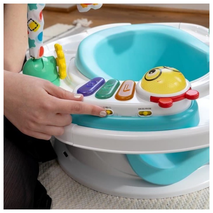 BABY EINSTEIN Siege bébé 3 en 1, Siege d'activités - Réhausseur de table avec arche de jeu avec jouets interactifs BABY EINSTEIN Siege bébé 3 en 1, Siege d'activités - Réhausseur de table avec arche de jeu avec jouets interactifs