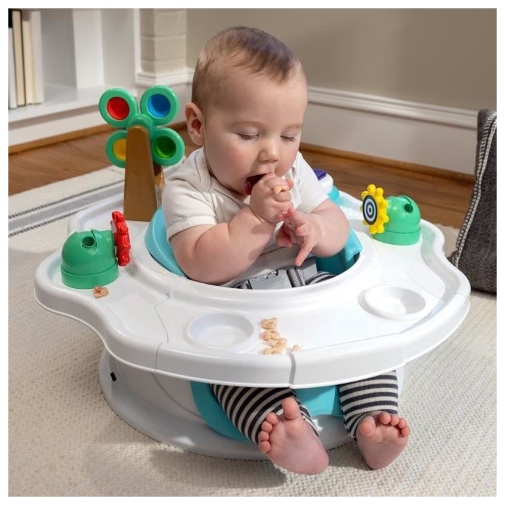 BABY EINSTEIN Siege bébé 3 en 1, Siege d'activités - Réhausseur de table avec arche de jeu avec jouets interactifs BABY EINSTEIN Siege bébé 3 en 1, Siege d'activités - Réhausseur de table avec arche de jeu avec jouets interactifs