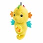 BABY EINSTEIN Veilleuse bébé, Doudou hippocampejaune, réponds au pleurs de bébé, musicale, lumineuse, bruits blanc, attache