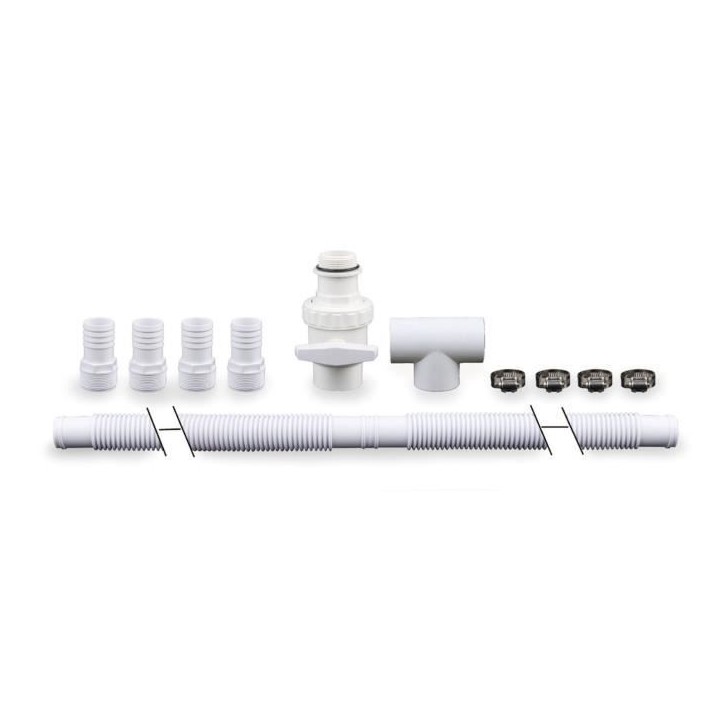 Cascade inox UBBINK Mamba Led pour tous types de piscine - Eclairage 20 LED bleu intégré