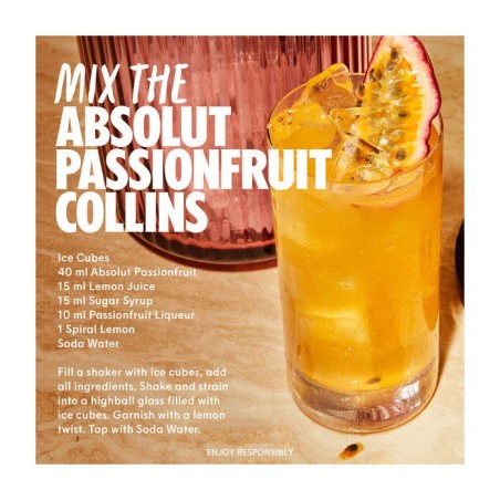 Absolut - Passionfruit - Vodka aromatisée - 38,0 % Vol. - 70cl