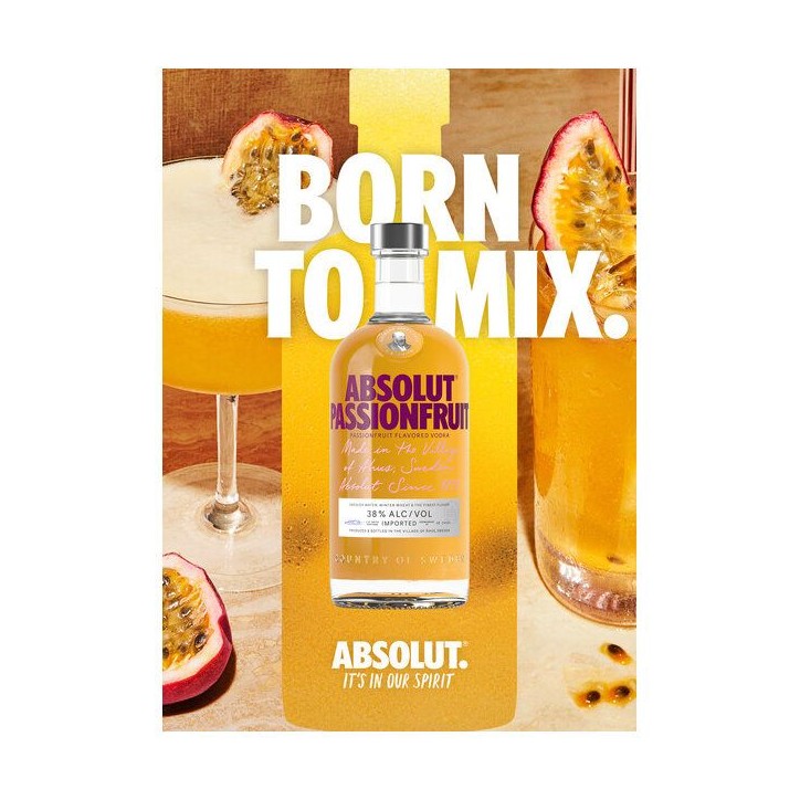 Absolut - Passionfruit - Vodka aromatisée - 38,0 % Vol. - 70cl