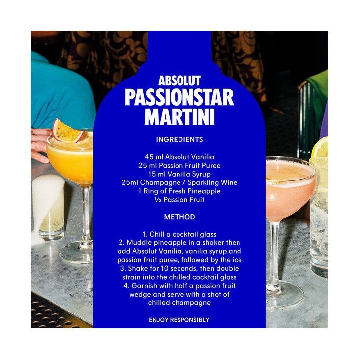 Absolut - Passionfruit - Vodka aromatisée - 38,0 % Vol. - 70cl