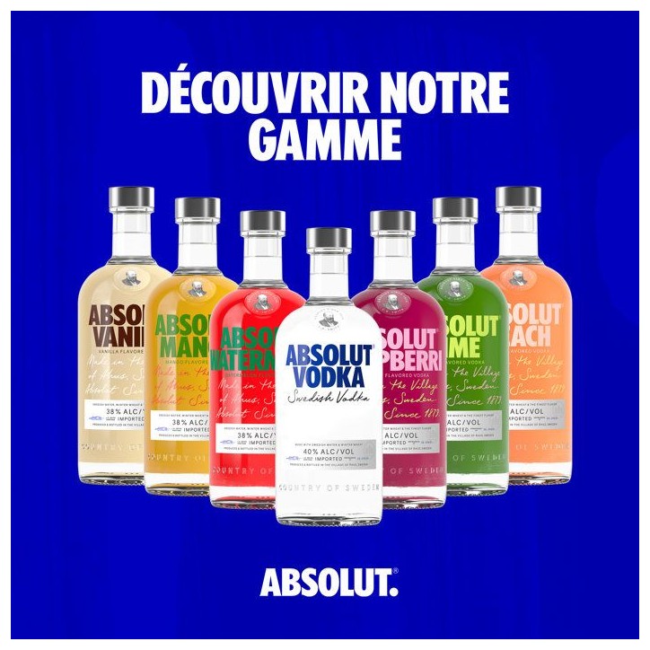 Absolut - Passionfruit - Vodka aromatisée - 38,0 % Vol. - 70cl