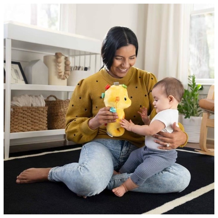 BABY EINSTEIN Veilleuse bébé, Doudou hippocampejaune, réponds au pleurs de bébé, musicale, lumineuse, bruits blanc, attache BABY EINSTEIN Veilleuse bébé, Doudou hippocampejaune, réponds au pleurs de bébé, musicale, lumineuse, bruits blanc, attache