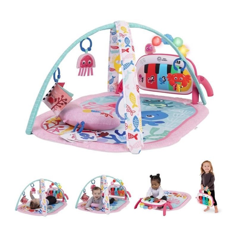 BABY EINSTEIN Tapis de sol éveil bébé fille évolutif 4-en-1 -Kicki BABY EINSTEIN Tapis de sol éveil bébé fille évolutif 4-en-1 -Kicki