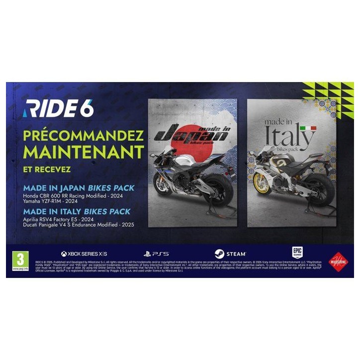 Ride 6 - Day One Edition - Jeu PS5