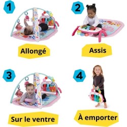 BABY EINSTEIN Tapis de sol éveil bébé fille évolutif 4-en-1 -Kicki
