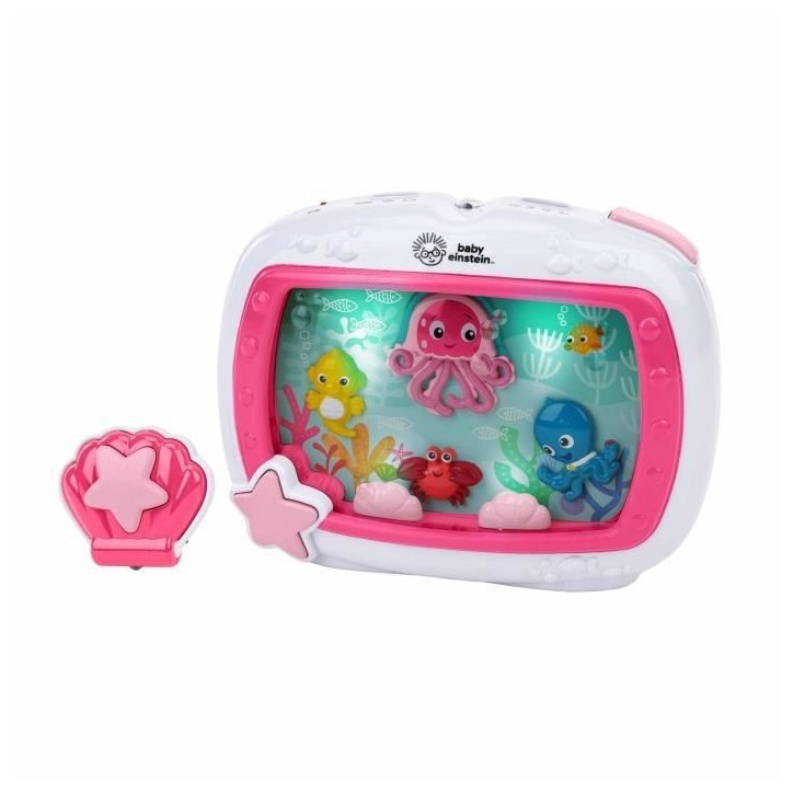 BABY EINSTEIN Veilleuse bébé -Reves marins rose- Réglage 25 min lumiere, son, musique ou bruit de l'océan apaisantes, télé BABY EINSTEIN Veilleuse bébé -Reves marins rose- Réglage 25 min lumiere, son, musique ou bruit de l'océan apaisantes, télé