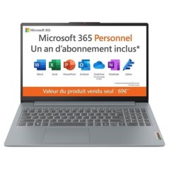 PC portable LENOVO IdeaPad Slim 3 15IAN8 | Windows 11 - 15 FHD - Intel