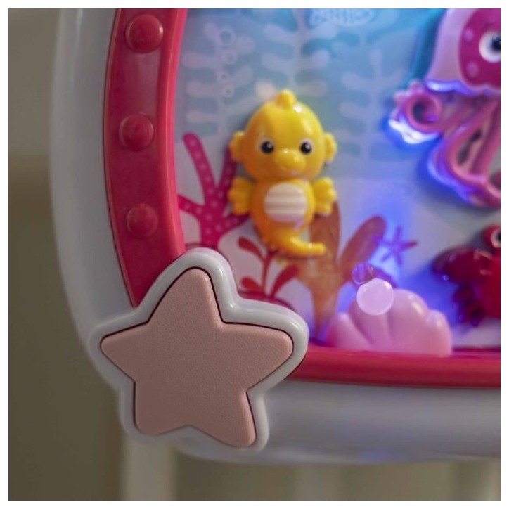 BABY EINSTEIN Veilleuse bébé -Reves marins rose- Réglage 25 min lumiere, son, musique ou bruit de l'océan apaisantes, télé BABY EINSTEIN Veilleuse bébé -Reves marins rose- Réglage 25 min lumiere, son, musique ou bruit de l'océan apaisantes, télé