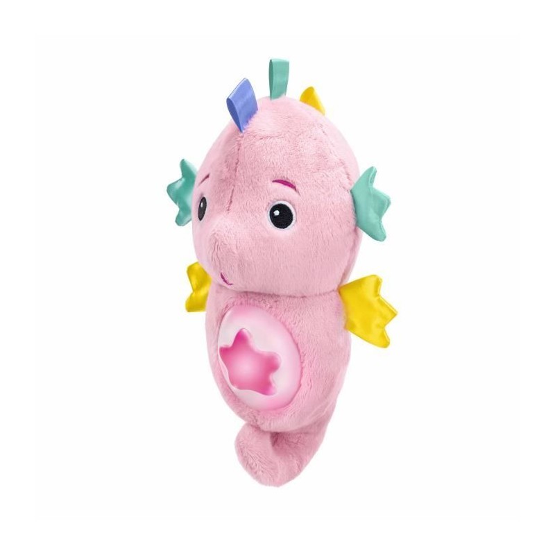 BABY EINSTEIN Veilleuse bébé, Doudou hippocampe rose, réponds au pl