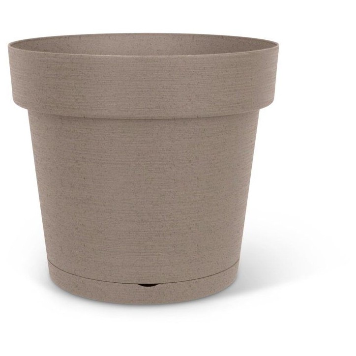 Pot de fleurs avec réserve rond - GARDEN ID - Glamour - Ø 50 - 47 L - H 43 cm - Taupe