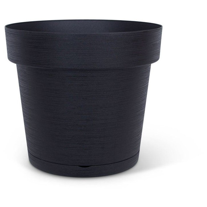 Pot de fleurs avec réserve rond - GARDEN ID - Glamour - Ø 50 - 47 L - H 43cm - Noir/Anthracite Pot de fleurs avec réserve rond - GARDEN ID - Glamour - Ø 50 - 47 L - H 43cm - Noir/Anthracite