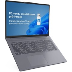 PC portable LENOVO IdeaPad Slim 3 16IRH10 | Windows 11 - 16 WUXGA - Core i5-13420H - RAM 16 Go - SSD 512 Go - AZERTY
