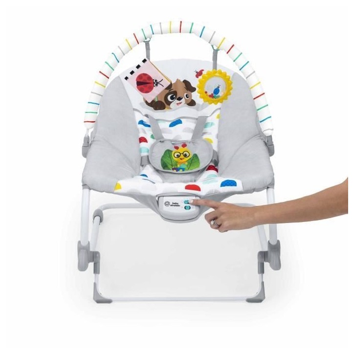 BABY EINSTEIN DEAN Transat bébé balancelle électrique évolutif 3-en-1, Melodies et vibrations, 3 Positions, arche amovible 0 BABY EINSTEIN DEAN Transat bébé balancelle électrique évolutif 3-en-1, Melodies et vibrations, 3 Positions, arche amovible 0