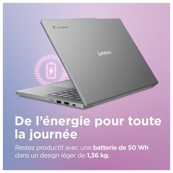 PC Portable Chromebook LENOVO 14M8911 | Chrome OS - 14 WUXGA - MTK 540 - RAM 8 Go - Stockage 128Go - AZERTY