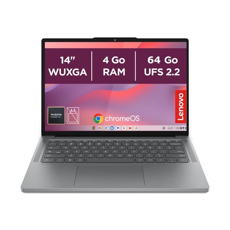 PC Portable Chromebook LENOVO 14M8911 | Chrome OS - 14 WUXGA - MTK 540