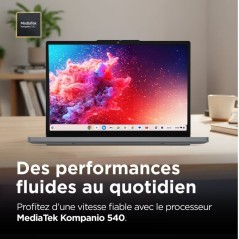 PC Portable Chromebook LENOVO 14M8911 | Chrome OS - 14 WUXGA Tactile - MTK 540 - RAM 8 Go - Stockage 128 Go - AZERTY