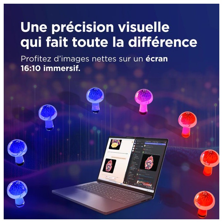PC portable LENOVO IdeaPad Slim 5 14IMH10 | Sans Windows - 14 WUXGA OLED - Core Ultra 5 135H - RAM 16 Go - SSD 512 Go - AZERTY PC portable LENOVO IdeaPad Slim 5 14IMH10 | Sans Windows - 14 WUXGA OLED - Core Ultra 5 135H - RAM 16 Go - SSD 512 Go - AZERTY