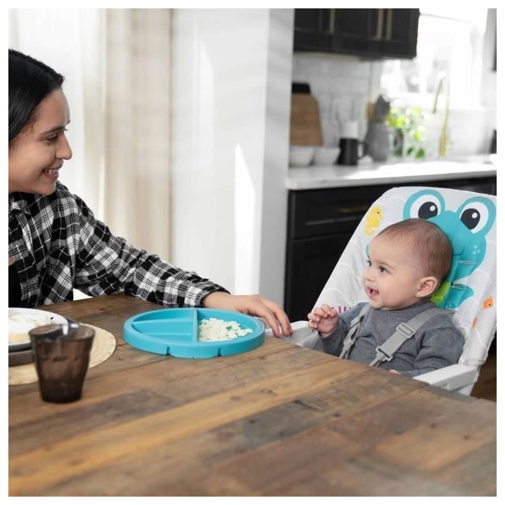 BABY EINSTEIN NEPTUNE Chaise haute bébé de 6 mois a 3 ans inclus: tapis d'eau, assiette sécurisé, tablette et poche de range BABY EINSTEIN NEPTUNE Chaise haute bébé de 6 mois a 3 ans inclus: tapis d'eau, assiette sécurisé, tablette et poche de range