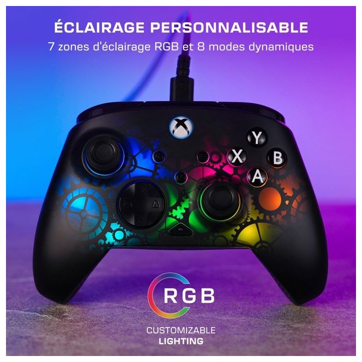 Manette de jeu - Xbox & PC - Afterglow Ignite - RGB Filaire - Time Machine - Turtle Beach