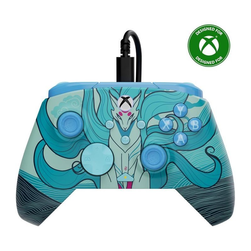 Manette de jeu - Xbox - Rematch Advanced - Filaire - Blue Kitsune - Co